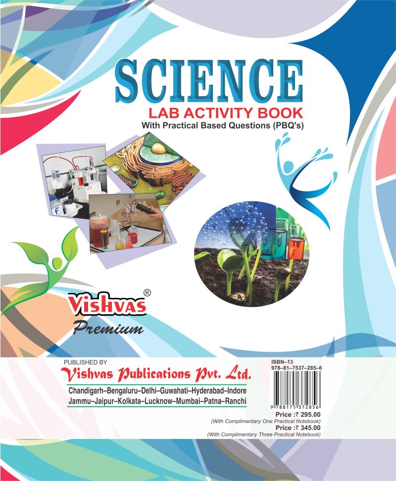 Science Lab Activity Book With Practical Based Questions,Class 10th, With 1 Prac. Notebook,Revised Syllabus 2017-18