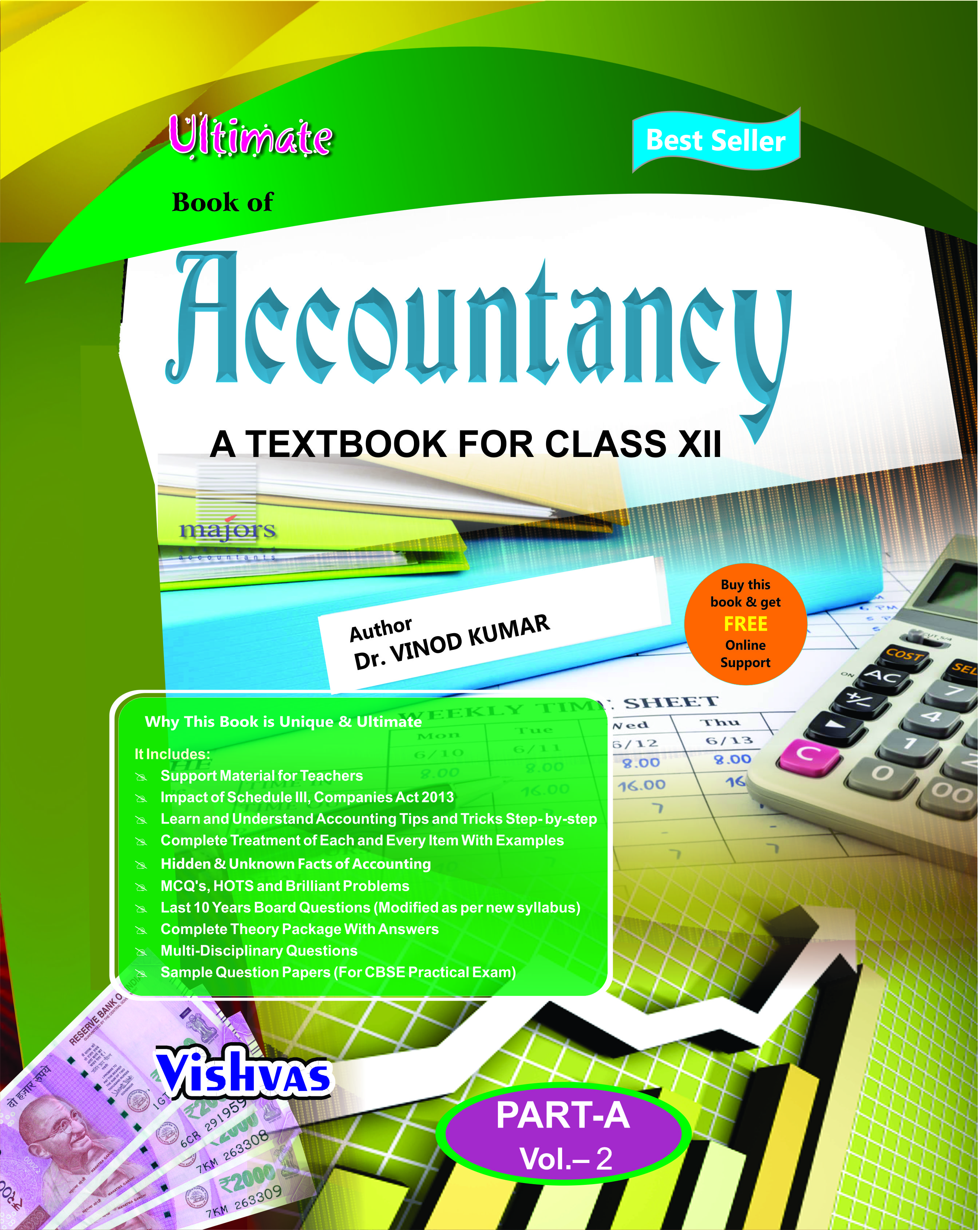 ULTIMATE BOOK OF ACCOUNTANCY 10+2,PARTA,VOL2 Vishvas Books